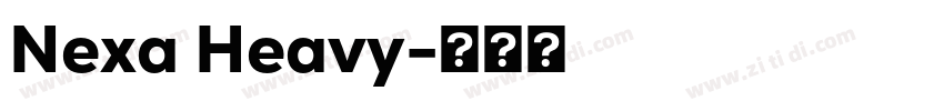 Nexa Heavy字体转换